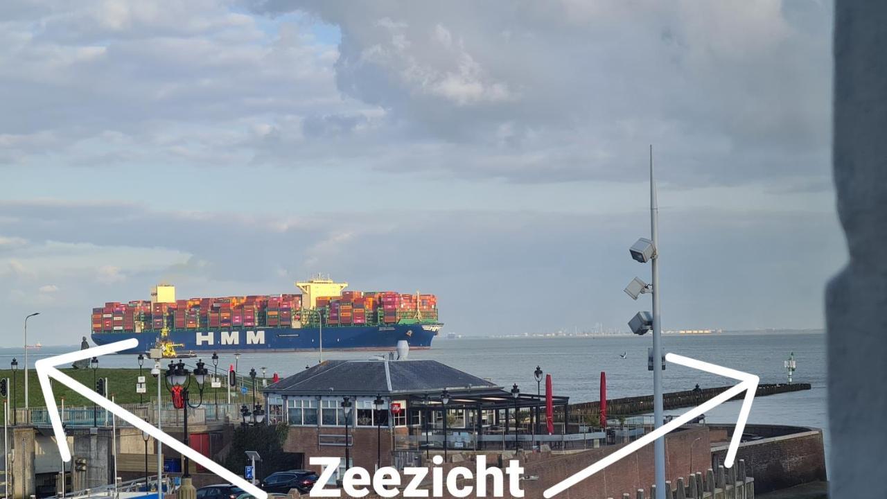 Appartement Havenzicht, gelegen aan zee met zeezicht Vlissingen Buitenkant foto